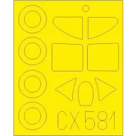 Eduard Accessory D.520 for Hasegawa 1:72 (CX581)
