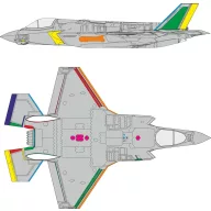 Eduard Accessory F-35B RAM coating TAMIYA 1:72 (CX672)