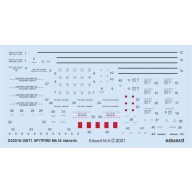   Eduard Accessory Spitfire Mk.IX stencils for TAMIYA/REVELL 1:32 (D32016)