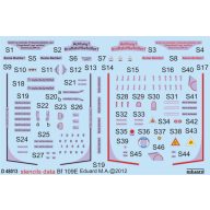 Eduard Accessory Bf 109E stencils 1:48 (D48013)