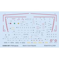   Eduard Accessory P-39 stencils for Eduard Accessory 1:48 (D48068)