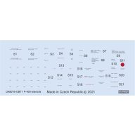   Eduard Accessory P-40N stencils 1/48 for HASEGAWA 1:48 (D48076)
