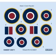   Eduard Accessory Tempest Mk.II roundels 1/48 for EDUARD/SPECIAL HOBBY 1:48 (D48087)