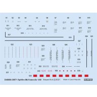   Eduard Accessory Spitfire Mk.V stencils 1/48 for EDUARD 1:48 (D48088)