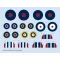 Eduard Accessory Spitfire Mk.V national insignia for EDUARD 1:48 (D48101)