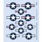Eduard Accessory F-6 Mustang national insignia for EDUARD 1:48 (D48102)