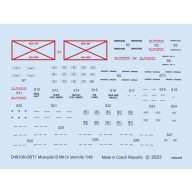   Eduard Accessory Mosquito B Mk.IV stencils for TAMIYA/REVELL 1:48 (D48108)