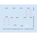 Eduard Accessory Su-25 Russian stencils 1/48 ZVEZDA 1:48 (D48111)