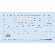 Eduard Accessory Bf 109K-4 stencils 1/48 1/48 (D48113)