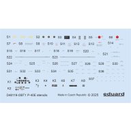 Eduard Accessory P-40E stencils EDUARD 1:48 (D48119)