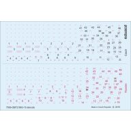   Eduard Accessory MiG-15/ MiG-15bis stencils for Eduard Accessory 1:72 (D72007)