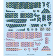   Eduard Accessory Fokker D.VII 5color lozenge for Eduard Accessory 1:72 (D72025)