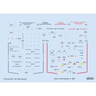   Eduard Accessory Bf 109E stencils 1/72 for SPECIAL HOBBY/TAMIYA/AIRFIX 1:72 (D72030)