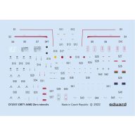   Eduard Accessory A6M2 stencils for TAMIYA/AIRFIX/HASEGAWA 1:72 (D72037)