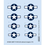 Eduard Accessory P-51D US national insignia 1:72 (D72051)