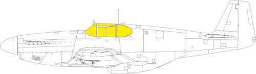Eduard P-51B/C framed canopy TFace EDUARD 1:48 (EX1036)