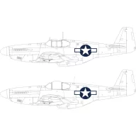   Eduard Accessory P-51B/C US national insignia EDUARD 1:48 (EX1038)