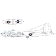   Eduard Accessory B-17F US national insignia w/ red outline 1:48 (EX1054)