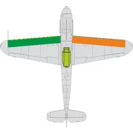  Eduard Accessory Bf 109G wings leading edge wavy lines 1:48 (EX1087)