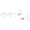 Eduard Accessory B-26G Marauder US national insignia ICM 1:48 (EX1118)