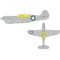 Eduard Accessory P-40N US national insignia EDUARD 1:48 (EX1134)