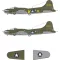 Eduard Accessory B-17F US national insignia & code letters for Revell 1:48 (EX1170)