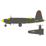   Eduard Accessory B-26C-45 Marauder US national insignia & tail marking for ICM 1:48 (EX1189)