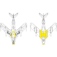   Eduard Accessory MiG-17F surface panels for Kinetic 1:48 (EX1192)