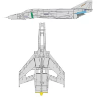 Eduard Accessory F-4E surface panels 1/48 MENG 1:48 (EX956)