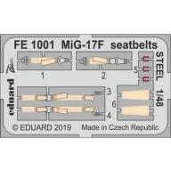   Eduard Accessory MiG-17F seatbelts STEEL for Hobby Boss 1:48 (FE1001)