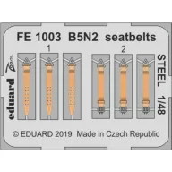   Eduard Accessory B5N2 seatbelts STEEL for Hasegawa 1:48 (FE1003)