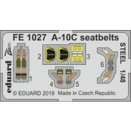   Eduard Accessory A-10C seatbelts STEEL for Italeri 1:48 (FE1027)