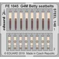   Eduard Accessory G4M Betty seatbelts STEEL for Tamiya 1:48 (FE1045)