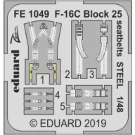   Eduard Accessory F-16C Block 25 seatbelts STEEL for Tamiya 1:48 (FE1049)