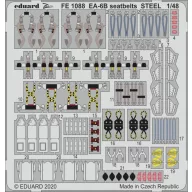   Eduard Accessory EA-6B seatbelts STEEL for Kinetic 1:48 (FE1088)