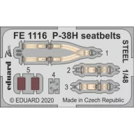   Eduard Accessory P-38H seatbelts STEEL for Tamiya 1:48 (FE1116)