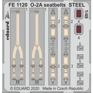 Eduard Accessory O-2A seatbelts STEEL for ICM 1:48 (FE1120)