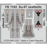   Eduard Accessory Su-57 seatbelts STEEL 1/48 for ZVEZDA 1:48 (FE1153)