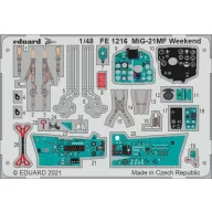   Eduard Accessory MiG-21MF Weekend 1/48 for EDUARD 1:48 (FE1216)