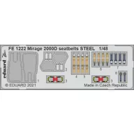   Eduard Accessory Mirage 2000D seatbelts STEEL 1/48 KINETIC 1:48 (FE1222)