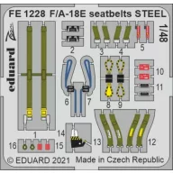   Eduard Accessory F/A-18E seatbelts STEEL for HOBBY BOSS 1:48 (FE1228)