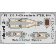   Eduard Accessory P-40N seatbelts STEEL, for ACADEMY 1:48 (FE1235)