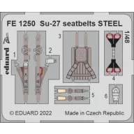   Eduard Accessory Su-27 seatbelts STEEL for GREAT WALL HOBBY 1:48 (FE1250)