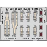   Eduard Accessory B-26K Invader seatbelts STEEL for ICM 1:48 (FE1263)