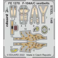 Eduard Accessory F-104A/C seatbelts STEEL 1/48 1:48 (FE1270)