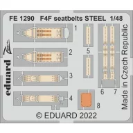 Eduard Accessory F4F seatbelts STEEL 1:48 (FE1290)