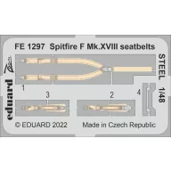   Eduard Accessory Spitfire F Mk.XVIII seatbelts STEEL 1:48 (FE1297)