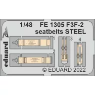   Eduard Accessory F3F-2 seatbelts STEEL for ACADEMY 1:48 (FE1305)