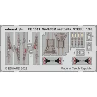   Eduard Accessory Su-30SM seatbelts STEEL for GREAT WALL HOBY 1:48 (FE1311)
