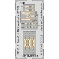   Eduard Accessory Beaufort Mk.I seatbelts STEEL for ICM 1:48 (FE1319)